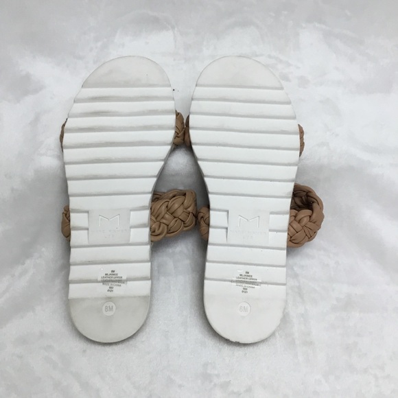 Mark Fisher Jamie Flat Espadrille Slip-on Leather Sandals, Brown (Taupe) - Picture 4 of 5